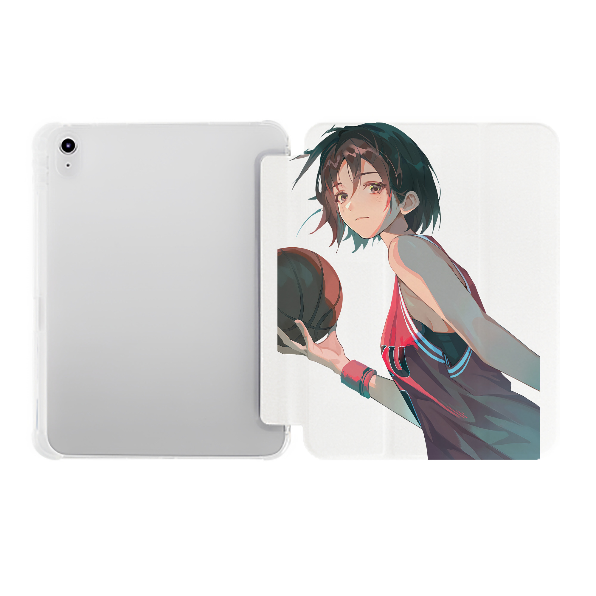 （画像用） SLAM DUNK／スラムダンク IPad ケース ペン収納付き 三つ折りスタンド PUレザー×シリコン 対応機種9.5/10.5/10.9インチ